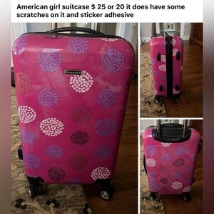 America girl suitcase
